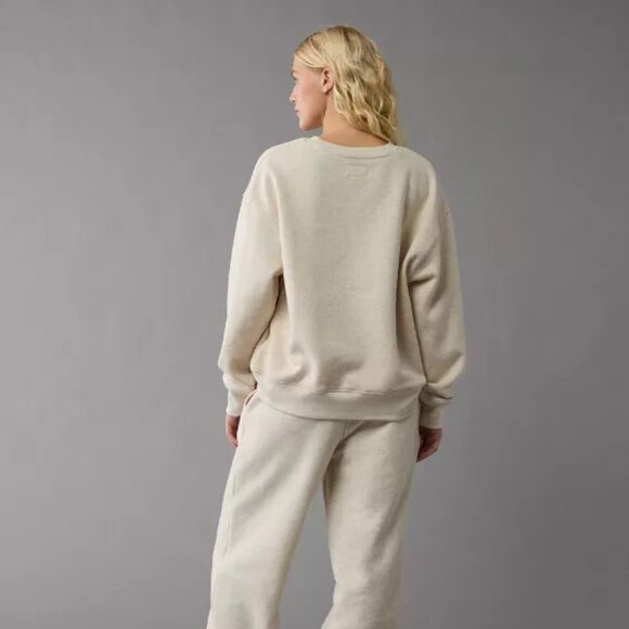 American Eagle Outfitters Cream Sweatshirt - Picture 2 of 5